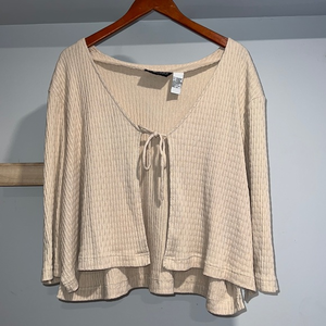 Cottage core beige cardigan‎